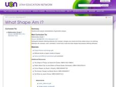 What Shape Am I? Lesson Plan What Shape Am I? Lesson Plan