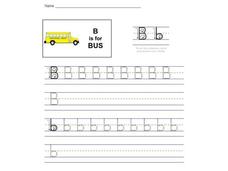 B is for Bus Worksheet B is for Bus Worksheet