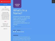 What's In a Name? Lesson Plan What's In a Name? Lesson Plan
