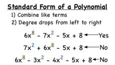 What&rsquo;s the Standard Form of a Polynomial? Instructional Video for 