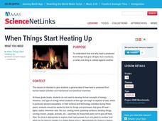When Things Start Heating Up Lesson Plan When Things Start Heating Up Lesson Plan