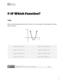 Which Function? Assessment Which Function? Assessment