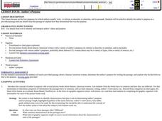 Author's Purpose Lesson Plan Author's Purpose Lesson Plan