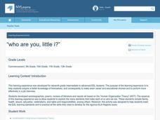 Who Are You? Lesson Plan Who Are You? Lesson Plan