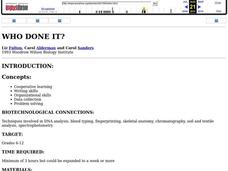 Who Done It? Lesson Plan Who Done It? Lesson Plan