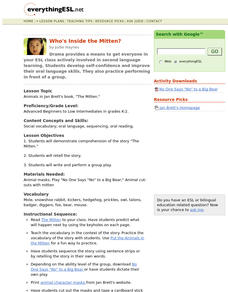 Who's Inside the Mitten? Lesson Plan Who's Inside the Mitten? Lesson Plan