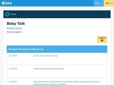 Baby Talk Lesson Plan Baby Talk Lesson Plan