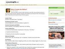 Who's Inside The Mitten? Lesson Plan Who's Inside The Mitten? Lesson Plan
