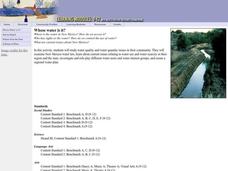 Whose Water is It? Lesson Plan Whose Water is It? Lesson Plan