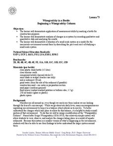 Winogradsky in a Bottle: Beginning a Winogradsky Column Lesson Plan Winogradsky in a Bottle: Beginning a Winogradsky Column Lesson Plan