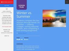 Winter vs. Summer Lesson Plan Winter vs. Summer Lesson Plan