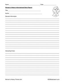 Women's History Printables Women's History Printables