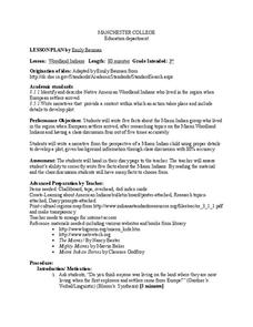Woodland Indians Lesson Plan Woodland Indians Lesson Plan