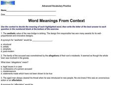 Word Meanings from Context Interactive Word Meanings from Context Interactive