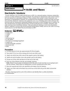 Acids and Bases Worksheet Acids and Bases Worksheet