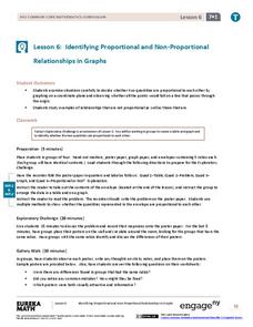 Identifying Proportional and Non-Proportional Relationships in Graphs 2 Lesson Plan Identifying Proportional and Non-Proportional Relationships in Graphs 2 Lesson Plan
