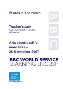 Words in the News Lesson Plan Words in the News Lesson Plan