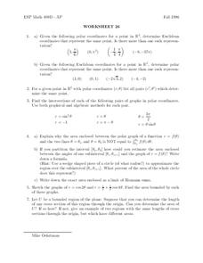 Worksheet 26 Worksheet Worksheet 26 Worksheet