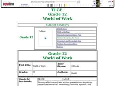 World of Work Lesson Plan World of Work Lesson Plan