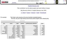 Writing Descriptive Sentences Worksheet Writing Descriptive Sentences Worksheet