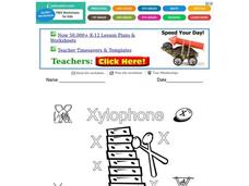 Xylophone Worksheet Xylophone Worksheet