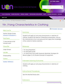 Yin /Yang Characteristics in Clothing Lesson Plan Yin /Yang Characteristics in Clothing Lesson Plan