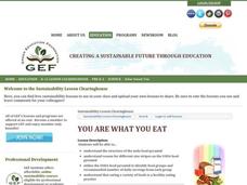 You Are What You Eat Lesson Plan You Are What You Eat Lesson Plan