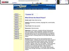 What Drives the Stock Prices? Lesson Plan What Drives the Stock Prices? Lesson Plan