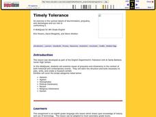 Timely Tolerance Lesson Plan Timely Tolerance Lesson Plan