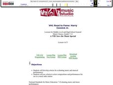 VH1 Road to Fame: Harry Connick Jr. Lesson Plan VH1 Road to Fame: Harry Connick Jr. Lesson Plan