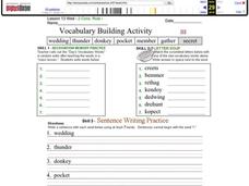 Vocabulary Building Activity Worksheet Vocabulary Building Activity Worksheet