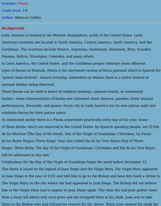 Fiesta Lesson Plan Fiesta Lesson Plan