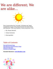 We Are Different; We Are Alike........ Lesson Plan We Are Different; We Are Alike........ Lesson Plan