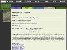 The Rise of Community Activism Lesson Plan The Rise of Community Activism Lesson Plan