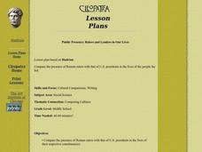 Public Presence: Rulers and Leaders in Our Lives Lesson Plan Public Presence: Rulers and Leaders in Our Lives Lesson Plan