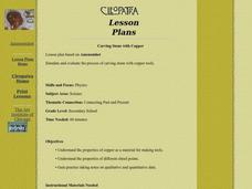 Carving Stone with Copper Lesson Plan Carving Stone with Copper Lesson Plan