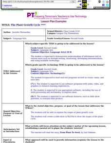 The Plant Growth Cycle Lesson Plan The Plant Growth Cycle Lesson Plan