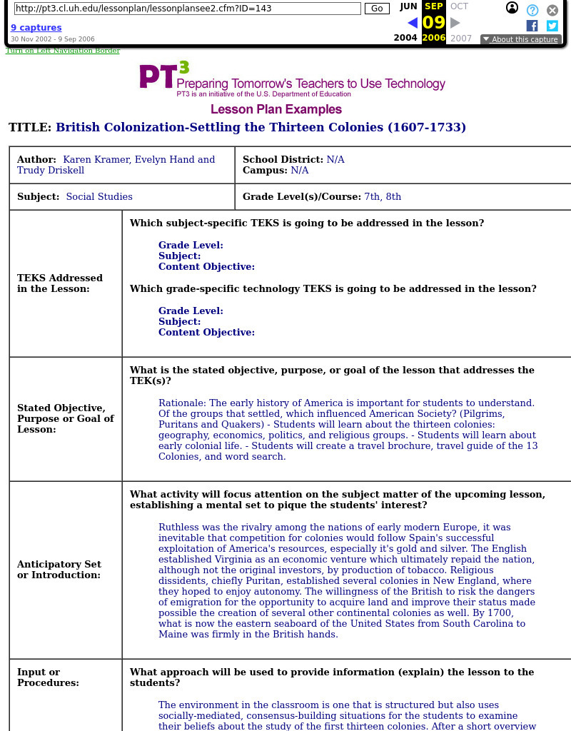 British Colonization-Settling the Thirteen Colonies (1607-1733) Lesson Plan British Colonization-Settling the Thirteen Colonies (1607-1733) Lesson Plan