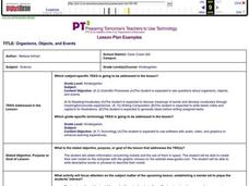 Organisms, Objects, and Events Lesson Plan Organisms, Objects, and Events Lesson Plan