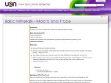 Basic Minerals - Macro and Trace Lesson Plan Basic Minerals - Macro and Trace Lesson Plan