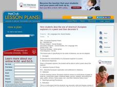 European Explorer Poem : Social Studies, Art, Language Arts Lesson Plan European Explorer Poem : Social Studies, Art, Language Arts Lesson Plan