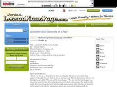 Aristotle's Six Elements Of A Play Lesson Plan Aristotle's Six Elements Of A Play Lesson Plan