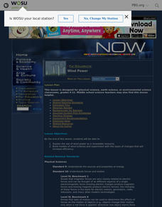 Science: Wind Power Lesson Plan Science: Wind Power Lesson Plan