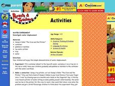 Water Experiment Lesson Plan Water Experiment Lesson Plan