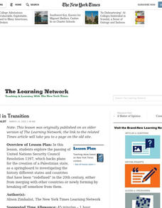 A World in Transition Lesson Plan A World in Transition Lesson Plan