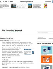 What a Wonder-Full World Lesson Plan What a Wonder-Full World Lesson Plan