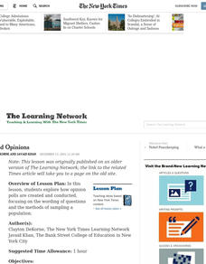Measured Opinions Lesson Plan Measured Opinions Lesson Plan