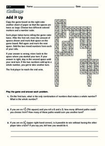 Add it Up Worksheet Add it Up Worksheet