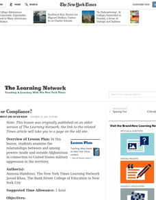 Alliance or Compliance? Lesson Plan Alliance or Compliance? Lesson Plan
