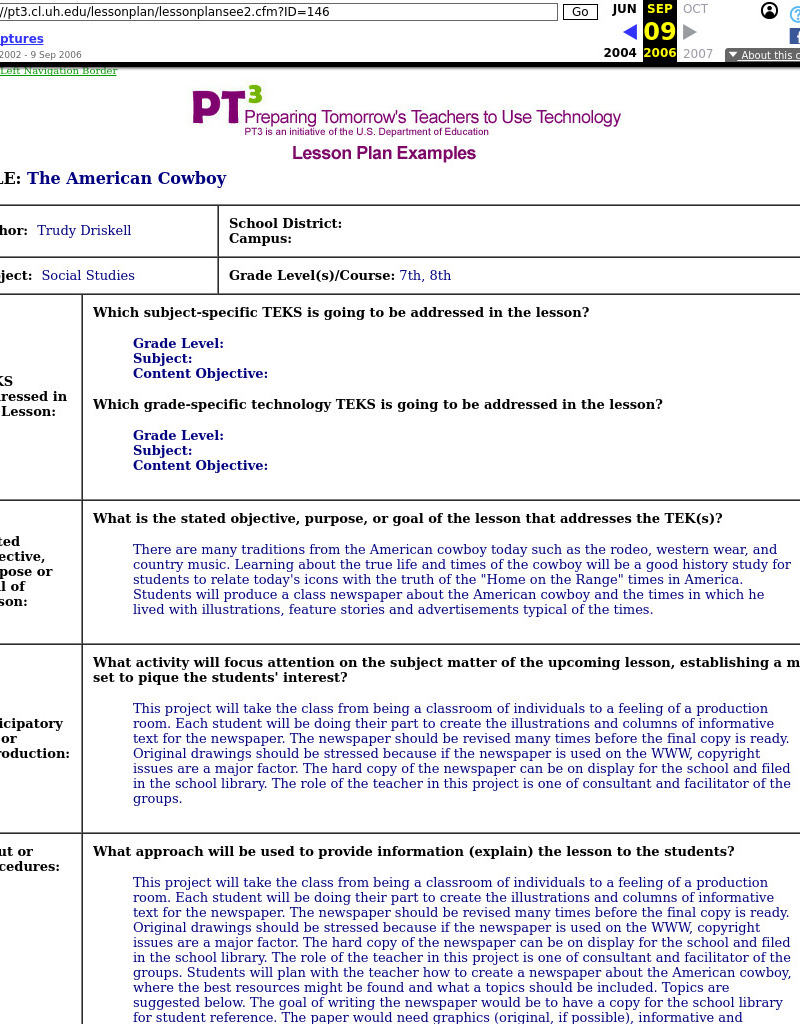 The American Cowboy Lesson Plan The American Cowboy Lesson Plan